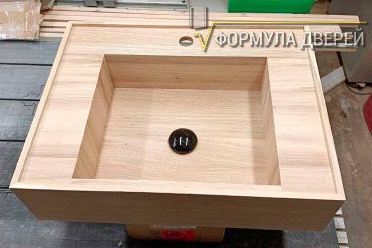Деревянная раковина для ванной